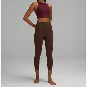 Nwt lululemon align leggings 25” with pockets Java